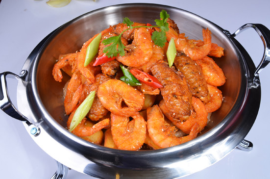 香辣翅中虾